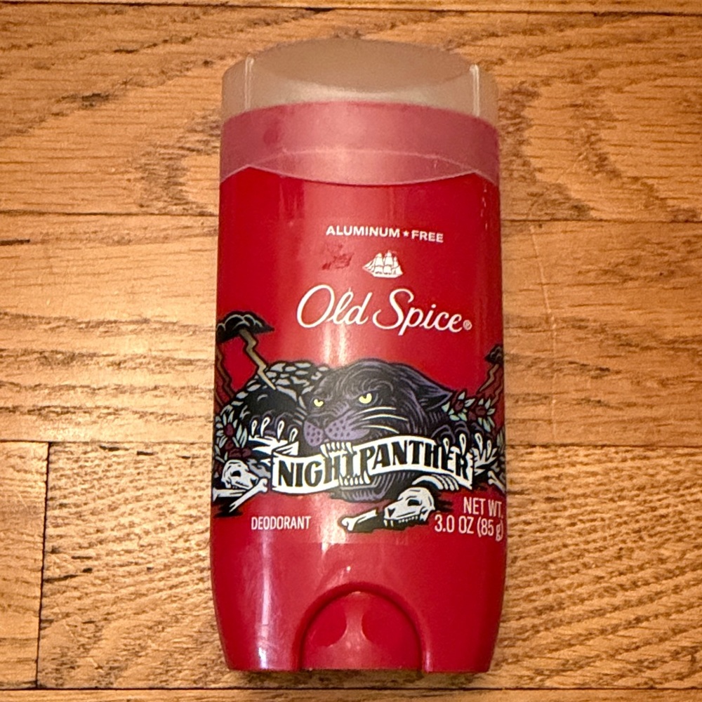 Old Spice Night Panther Deodorant - Red NEW